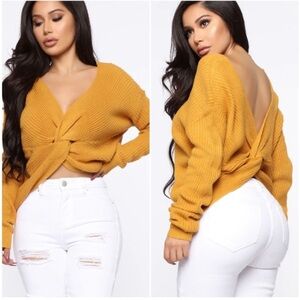 Fall’s Favorite Girl Sweater ll mustard
